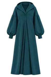 Teal Cape Coat - Photo 3