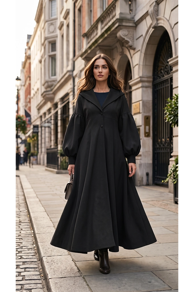 Black Cape Coat