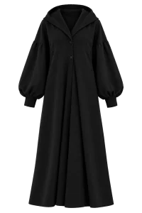 Black Cape Coat - Photo 3