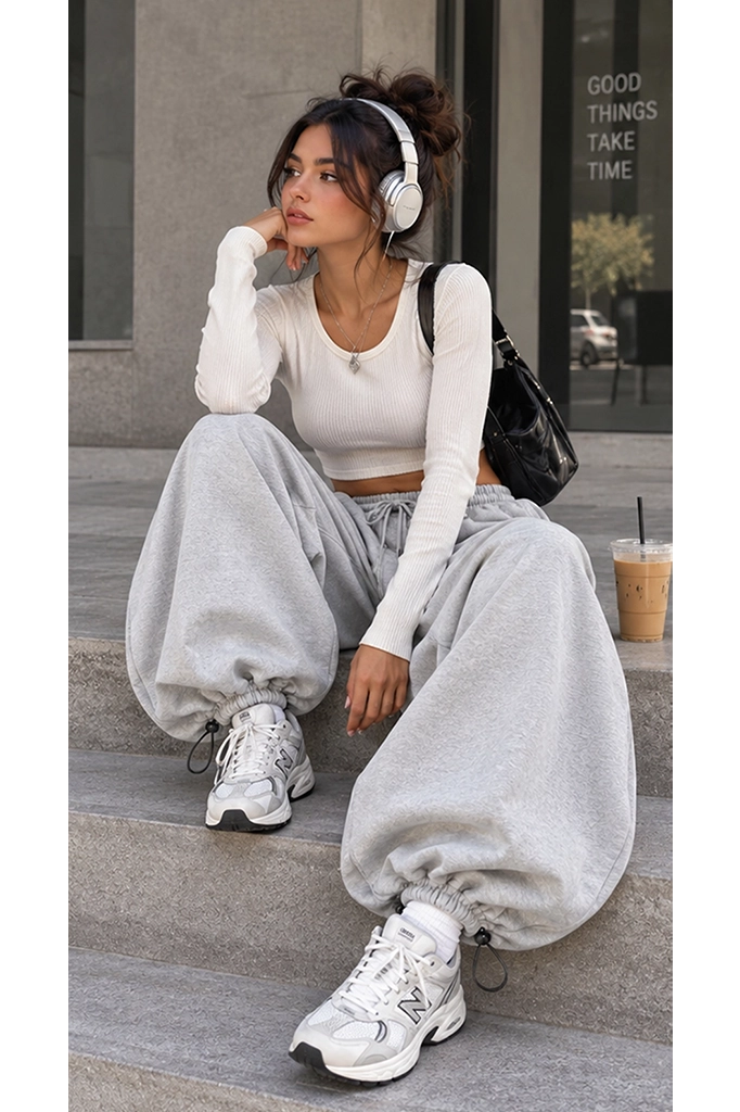 Super wide pant - Grey